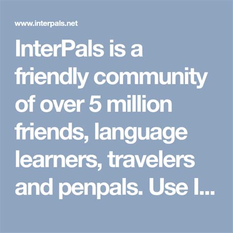 interpals penpals|Interpals: Friends & Languages .